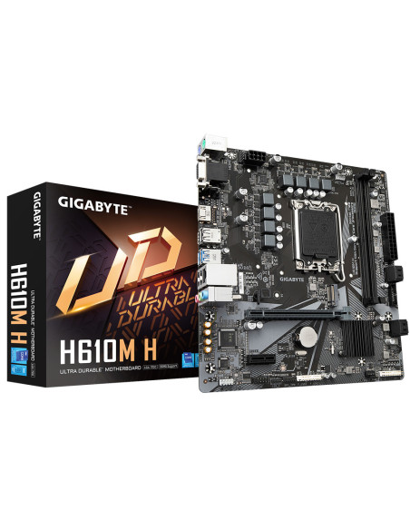 H610M H,Placa de baza Gigabyte H610M H LGA1700, 2xDDR5, 1xD-Sub, 1xHDMI, 1xPCIex16, 1xPCIex1, 1xM.2, 4xSATA 6Gps, Micro