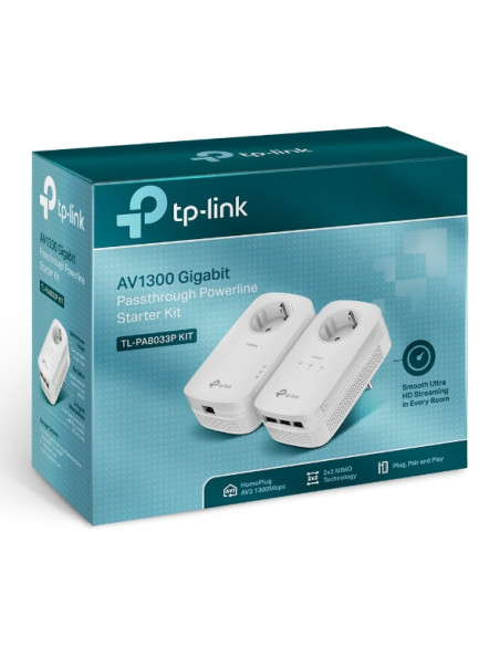 TL-PA8033P KIT,TP-Link Kit Gigabit Powerline Passthrough cu 3 Porturi AV1300, TL- PA8033P KIT, Standarde si Protocoale: HomePlug