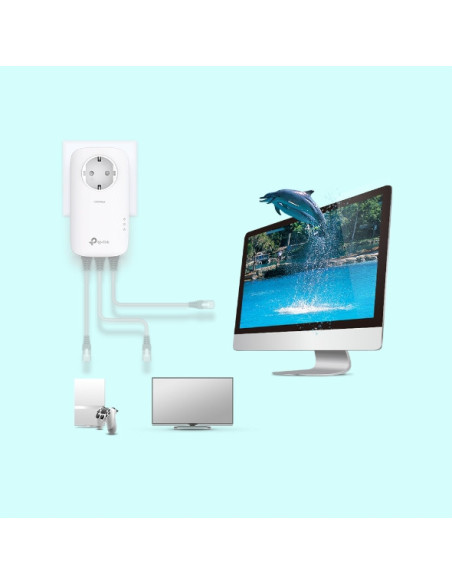 TL-PA8033P KIT,TP-Link Kit Gigabit Powerline Passthrough cu 3 Porturi AV1300, TL- PA8033P KIT, Standarde si Protocoale: HomePlug