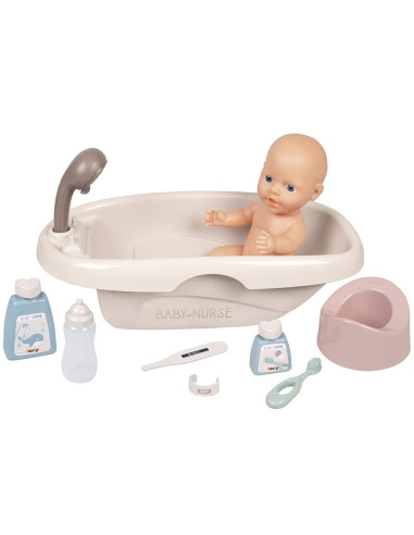 S7600220366,Set Smoby Baby Nurse cadita, olita si accesorii pentru papusi