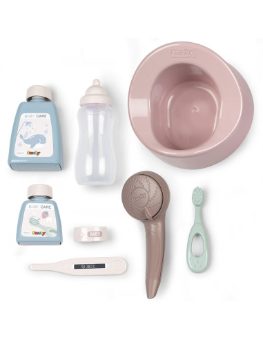 S7600220366,Set Smoby Baby Nurse cadita, olita si accesorii pentru papusi