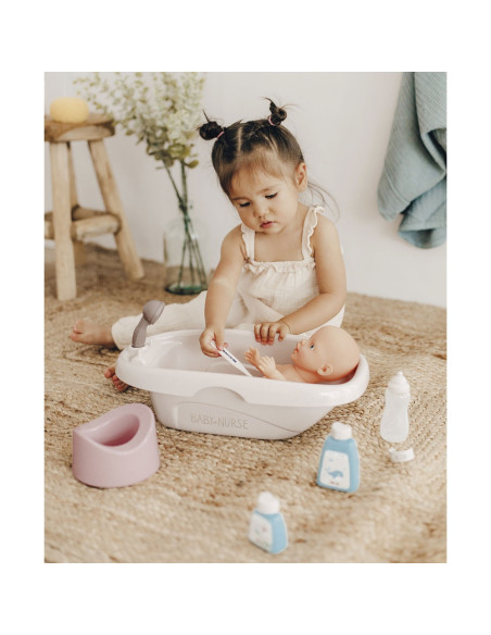 S7600220366,Set Smoby Baby Nurse cadita, olita si accesorii pentru papusi