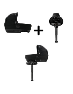 BB-CS15900CVRGLSET,Nuna - Set Landou CARI next Caviar, 40-70 cm + Baza isofix BASE next i-Size pentru CARI next 2