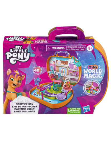 F3876_F5248,My Little Pony Mini World Magic Set De Joaca Compact Creation Maretime Bay