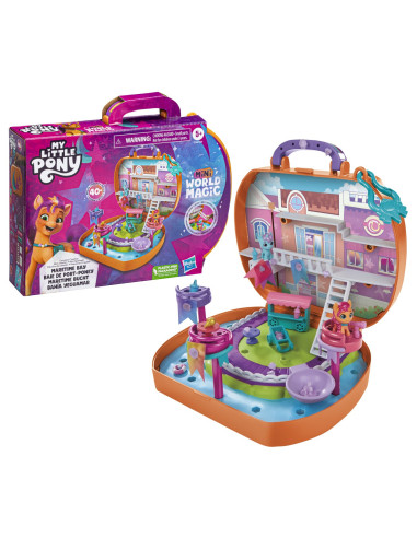 F3876_F5248,My Little Pony Mini World Magic Set De Joaca Compact Creation Maretime Bay