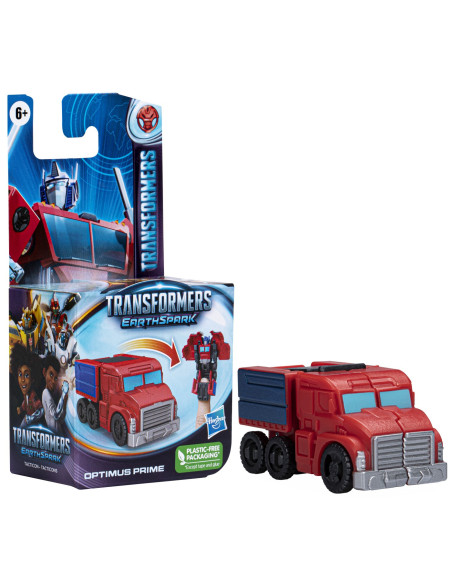 F6228_F6709,Transformers 7 Earthspark Tacticon Figurina Transformabila Optimus Prime 6.5cm