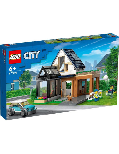 60398,Lego City Casa De Familie Si Masina Electrica 60398