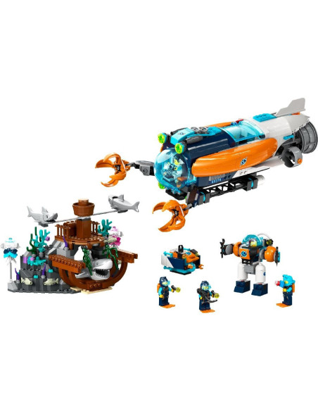 60379,Lego City Submarin De Explorare La Mare Adancime 60379