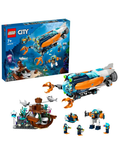 60379,Lego City Submarin De Explorare La Mare Adancime 60379