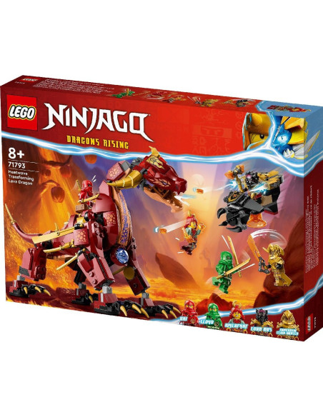 71793,Lego Ninjago Dragonul De Lava Transformator Cu Val De Caldura 71793