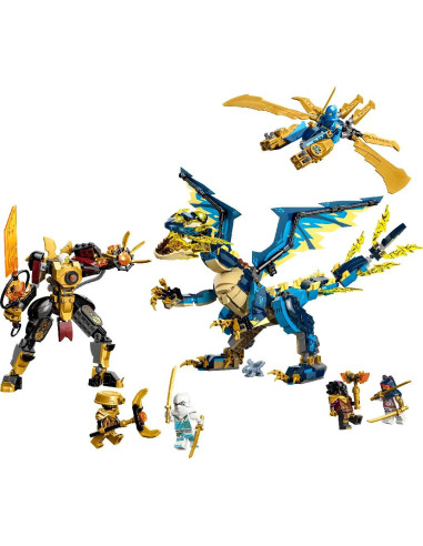 71796,Lego Ninjago Dragonul Stihie Vs Robotul Imparatesei 71796