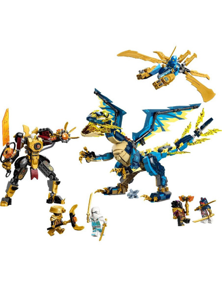 71796,Lego Ninjago Dragonul Stihie Vs Robotul Imparatesei 71796