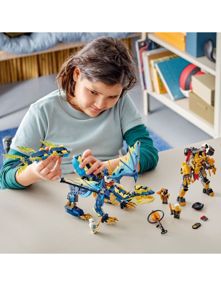 71796,Lego Ninjago Dragonul Stihie Vs Robotul Imparatesei 71796