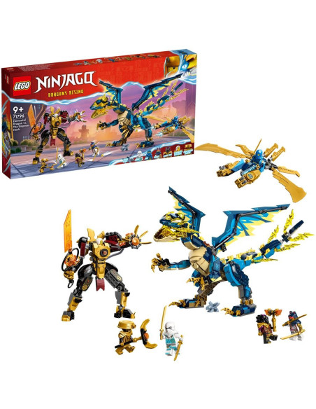 71796,Lego Ninjago Dragonul Stihie Vs Robotul Imparatesei 71796