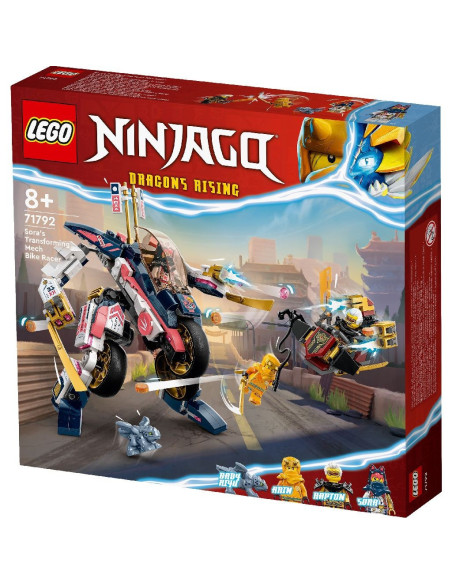 71792,Lego Ninjago Motocicleta De Viteza Robot Transformator Al Sorei 71792