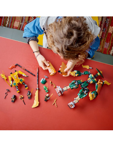 71794,Lego Ninjago Robotii Din Echipa Ninja A Lui Lloyd Si Arin 71794