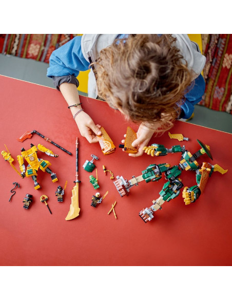 71794,Lego Ninjago Robotii Din Echipa Ninja A Lui Lloyd Si Arin 71794