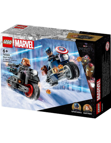 76260,Lego Super Heroes Motocicletele Lui Black Widow Si Captain America 76260