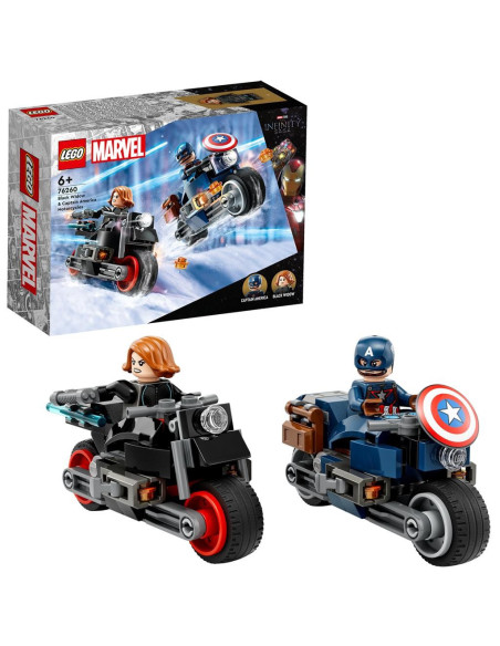 76260,Lego Super Heroes Motocicletele Lui Black Widow Si Captain America 76260