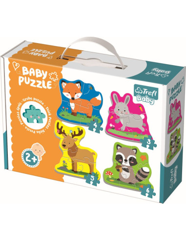 TR-36077,Puzzle Trefl Baby Clasic Animalele Padurii