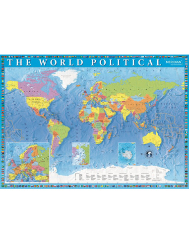 TR-27099,Puzzle Trefl 2000 Harta Politica A Lumii