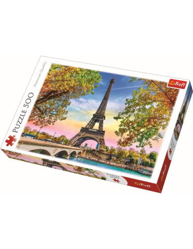 TR-37330,Puzzle Trefl 500 Romanticul Paris