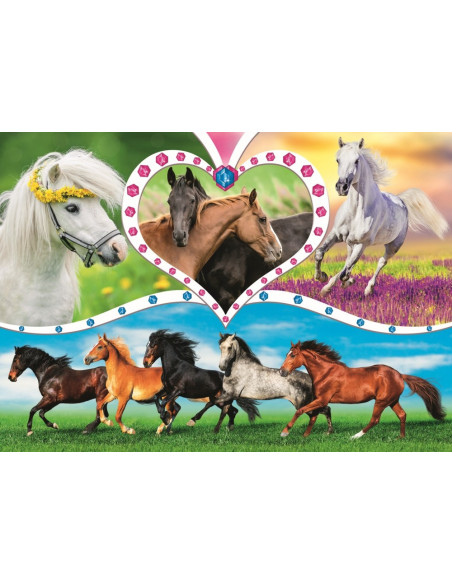TR-13248,Puzzle Trefl 200 Frumosii Cai