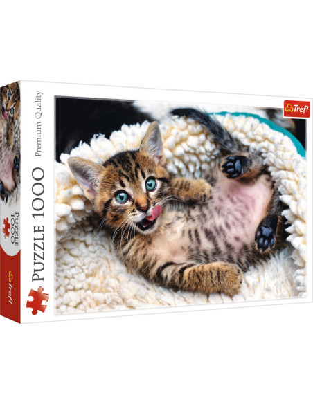 TR-10448|10448,Puzzle Trefl 1000 Pisicuta Vesela