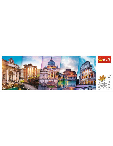 TR-29505,Puzzle Trefl 500 Panorama Calatorind In Italia