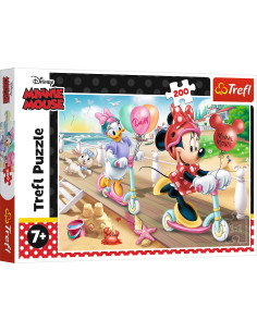 TR-13262,Puzzle Trefl 200 Minnie Distractie La Plaja