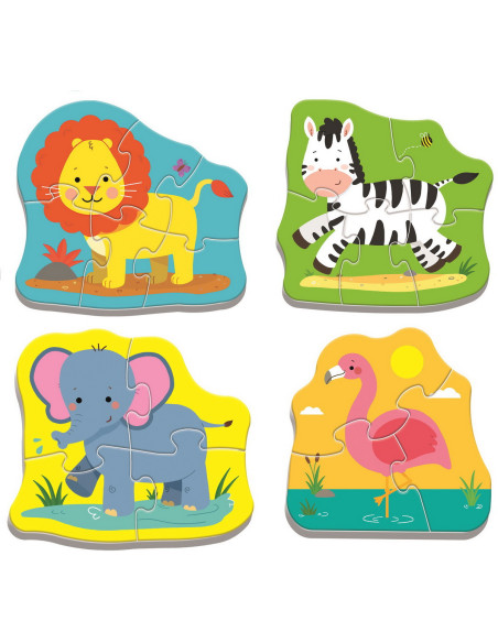 TR-36073,Puzzle Trefl Baby Clasic Animale Safari 8 Piese