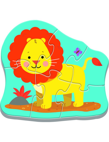TR-36073,Puzzle Trefl Baby Clasic Animale Safari 8 Piese