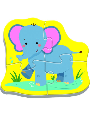 TR-36073,Puzzle Trefl Baby Clasic Animale Safari 8 Piese