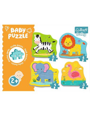 TR-36073,Puzzle Trefl Baby Clasic Animale Safari 8 Piese
