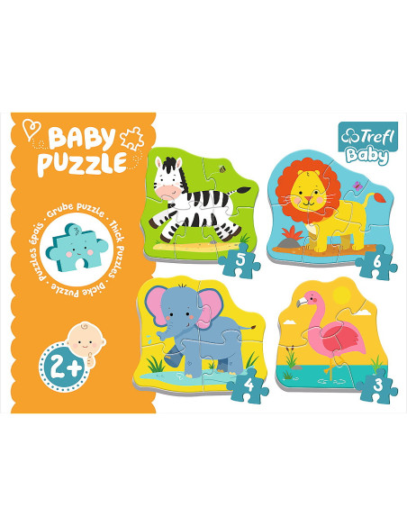 TR-36073,Puzzle Trefl Baby Clasic Animale Safari 8 Piese