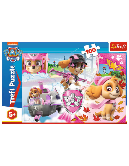 TR-16368,Puzzle Trefl 100 Skye In Actiune