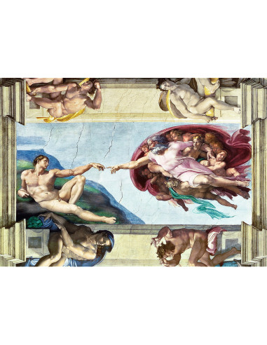 TR-10590,Puzzle Trefl 1000 Michelangelo Crearea Lui Adam