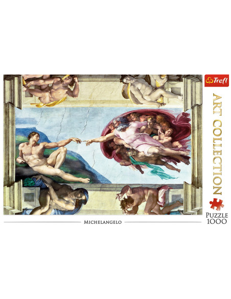 TR-10590,Puzzle Trefl 1000 Michelangelo Crearea Lui Adam