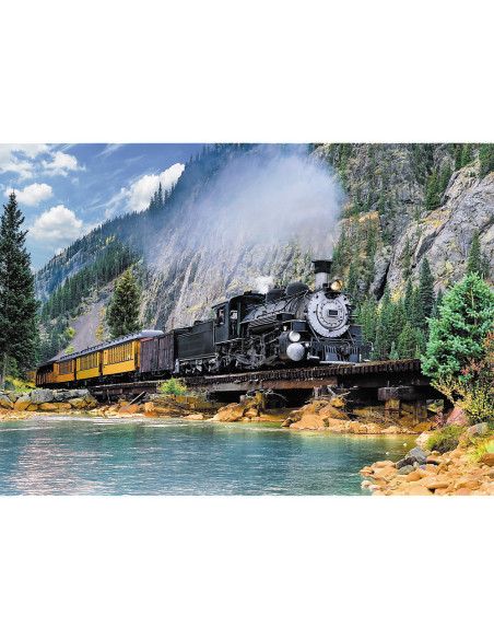 TR-37379,Puzzle Trefl 500 Tren Prin Munti