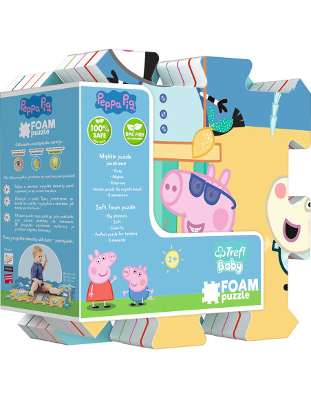 TR-61363,Puzzle De Podea Din Spuma Peppa Pig Summer