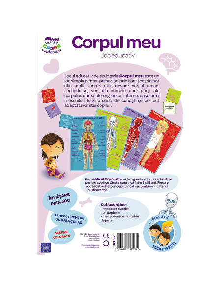 TR-2027,Joc Corpul Meu Micul Explorator