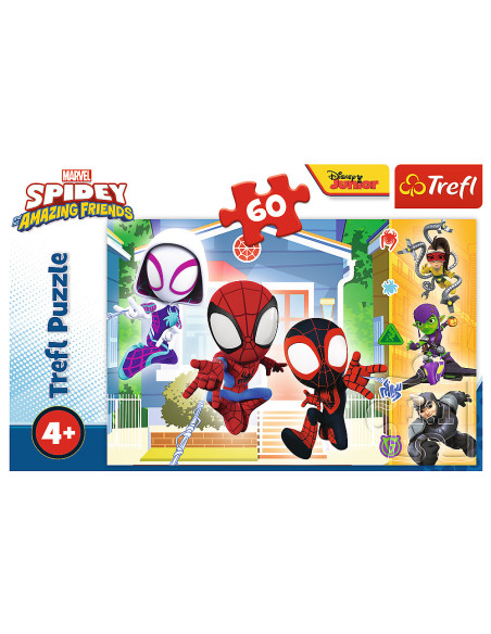 TR-17371,Puzzle Trefl 60 Lumea Lui Spidey
