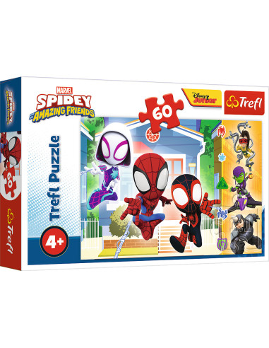 TR-17371,Puzzle Trefl 60 Lumea Lui Spidey
