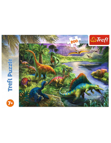 TR-13281,Puzzle Trefl 200 Lumea Dinozaurilor