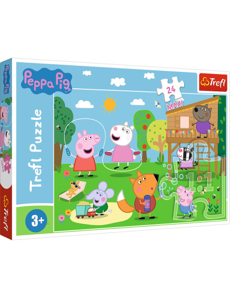 TR-14342,Puzzle Trefl 24 Maxi Peppa Pig Distractia Din Iarba