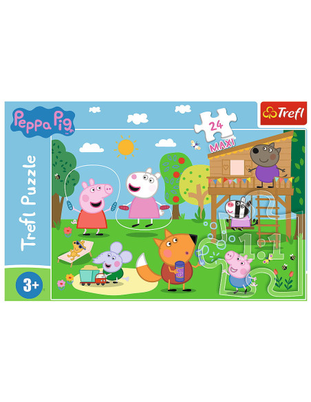 TR-14342,Puzzle Trefl 24 Maxi Peppa Pig Distractia Din Iarba