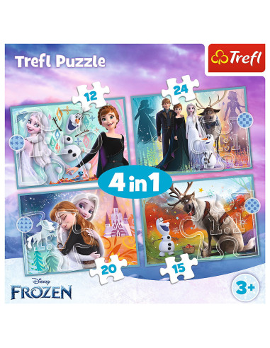 TR-34381,Puzzle Trefl 4in1 Frozen 2 Uimitoarea Lume Disney