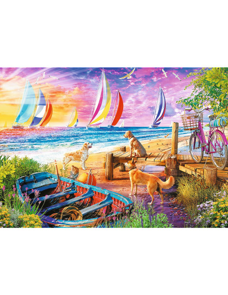 TR-10697,Puzzle Trefl Uft 1000 Barcile Pe Mare