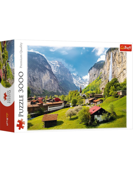 TR-33076,Puzzle Trefl 3000 Orasul Lauterbrunnen Elvetia