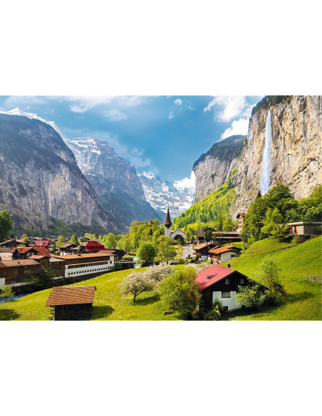 TR-33076,Puzzle Trefl 3000 Orasul Lauterbrunnen Elvetia